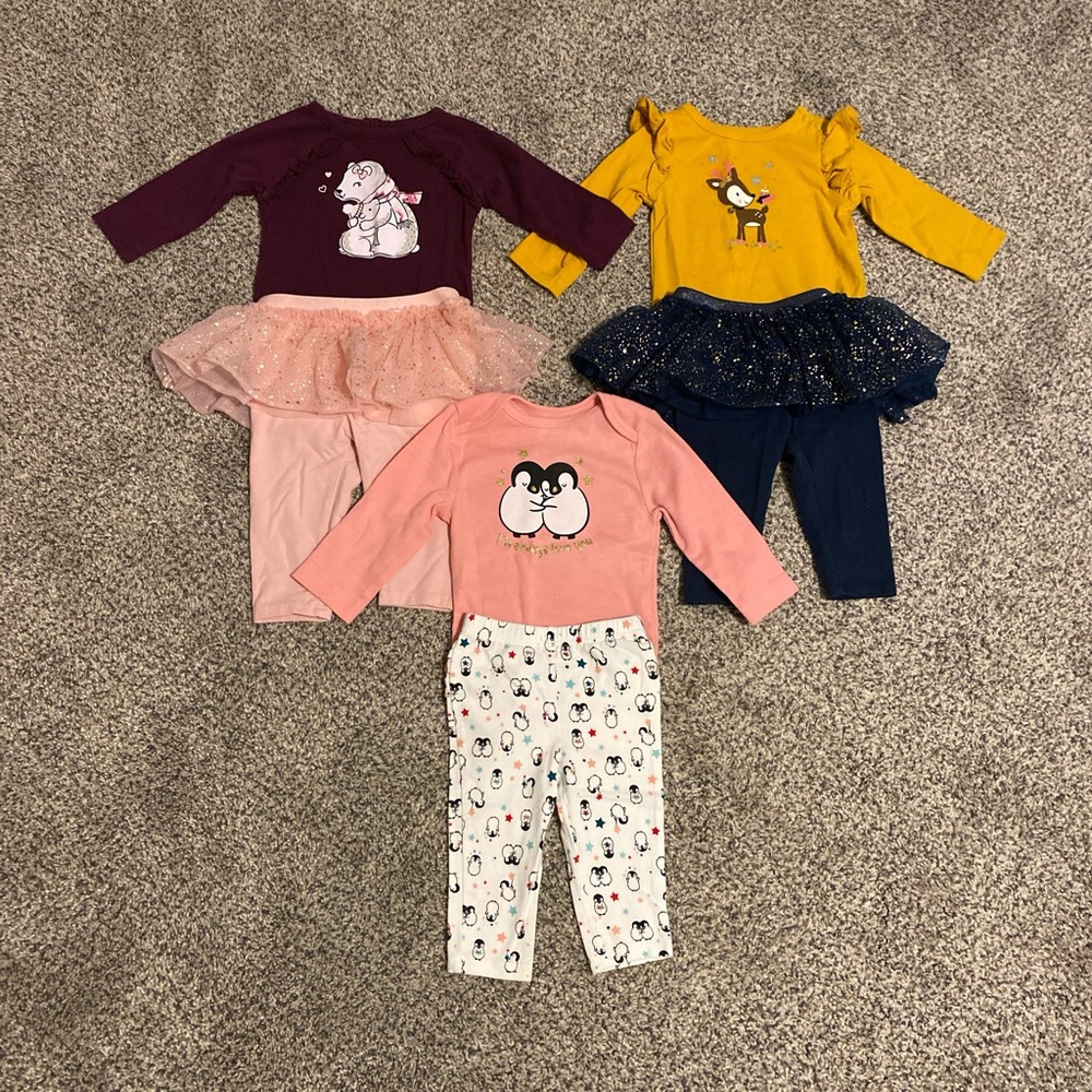 Jumping Beans Kids Matching Sets - Purple, Yellow, Pink